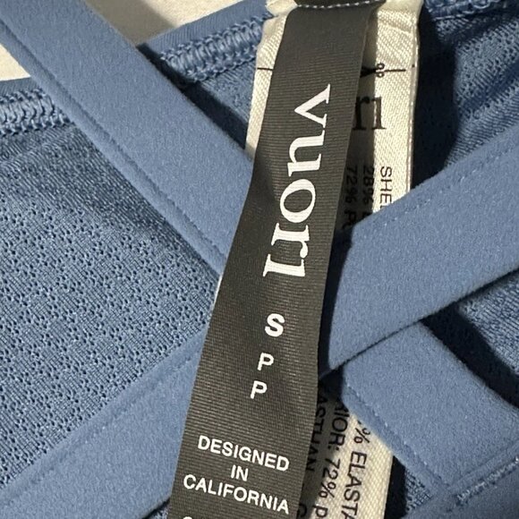 New Vuori Yosemite Longline Bra Light French Blue Women's Small S $64 - Picture 4 of 5